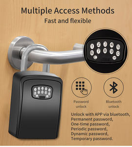 LEDEAST Box02 TUYA Étanche et coupe-vent en alliage d'aluminium Montage mural Coffre-fort de stockage de clés App Control Smart Key <span class=keywords><strong>Box</strong></span> - Product Image 5