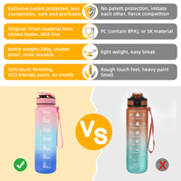 Grande bouteille d'eau réutilisable de 1000ml avec logo personnalisé pour infuseur de fruits Tritan bouteille d'eau détox bouteille d'eau infuseur de fruits