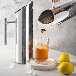 Carafe à boisson grande capacité en acier inoxydable avec poignée, pour thé, lait, café, eau - Product Image 3