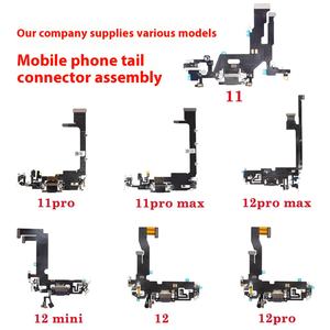 Cable de enchufe trasero de interfaz de carga 11/<span class=keywords><strong>12</strong></span>/11Pro Original para teléfonos móviles Apple, montaje de barra Flexible, función de repuesto negro - Product Image 2