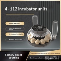 Nouvel incubateur intelligent pour œufs de 4 à 112 places, avec fonction d'incubation et d'élevage de poussins, garantie 1 an