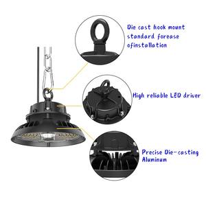 โคมไฟไฮเบย์ LED รูปทรงยูเอฟโอ 200 วัตต์ ระดับการป้องกันน้ำ IP65 สำหรับโรงยิมและสนามกีฬา - Product Image 2