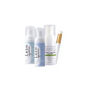 แชมพูโฟมทำความสะอาดขนตาปลอมและชุดแปรงสำหรับขนตาปลอมจากผมคน ขนาด 50/60/100 มล. กลิ่นหอมหลากหลาย ผลิตในเกาหลี รับผลิตแบรนด์ส่วนตัว/แบบ OEM - Product Image 1