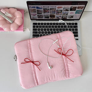 Funda Protectora Acolchada para <span class=keywords><strong>Laptop</strong></span>/Tablet, de Algodón, con Logotipo y Colores Personalizados, con Lazo Decorativo - Product Image 5