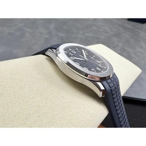 Reloj mecánico impermeable de súper calidad, movimiento de fábrica 330, esfera 5167 luue, reloj de buceo con correa azul oscuro, 193g - Product Image 1