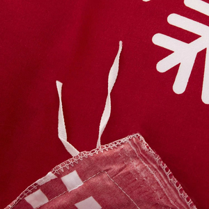 Set di biancheria da letto Queen Size fiocco di neve rosso Set di biancheria da letto vacanza di lusso <span class=keywords><strong>buon</strong></span> <span class=keywords><strong>natale</strong></span> per la decorazione della camera da letto - Product Image 4