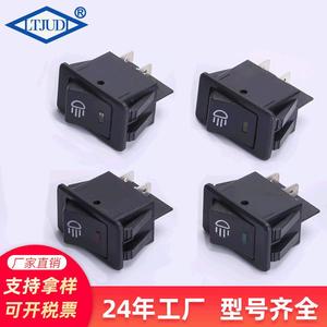 Ltjudi Car Fog <b>Light</b> Switch With Led 4 Pin Asw-17D Double <b>Pole</b> Single Throw Rocker Switch For Retrofit Upgrade - Product Image 3