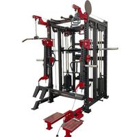 Station de musculation multifonctionnelle professionnelle DM-2008 réglable, machine Smith, rack de squat, cage de musculation