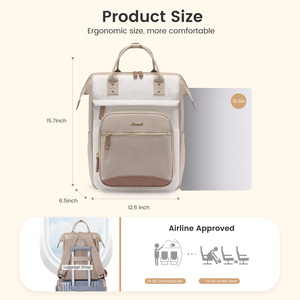 2025 LOVEVOOK diseñador 15,6 17in Laptop mochila tendencia ocio bolsa se adapta a la Copa Stanley para Mujeres Hombres trabajo diario viaje al aire libre - Product Image 2