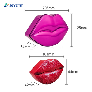 Özel Tasarım Çevre Dostu Dudak Şeklinde <span class=keywords><strong>Metal</strong></span> Ambalaj, Makyaj Malzemeleri, Hediyelik Eşyalar ve El Yapımı Ürünler için Teneke Kutu - Product Image 2
