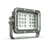 Projecteur LED antidéflagrant personnalisable ATEX IP66 50W 60W 70W 80W Zone 1 Zone 2 AC220V pour l'industrie pétrolière, gazière et marine avec cage
