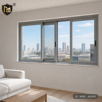 Ventana Corredera JUNYAO de Aleación de Aluminio con Sistema de Cierre Multipunto, Resistente a Tormentas, Seguridad NFRC AS2047 CE Panorama