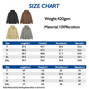 <b>Men</b> Custom 420 Gsm <b>Hoodie</b> Heavyweight Logo Oversize Hoodies Unisex Customized Oversized Heavy Weight Thick <b>Hoodie</b> - Product Image 6