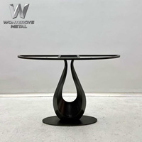 Table console haut de gamme pour usage commercial, plateau en marbre avec pieds en métal doré pour projet de hall d'hôtel