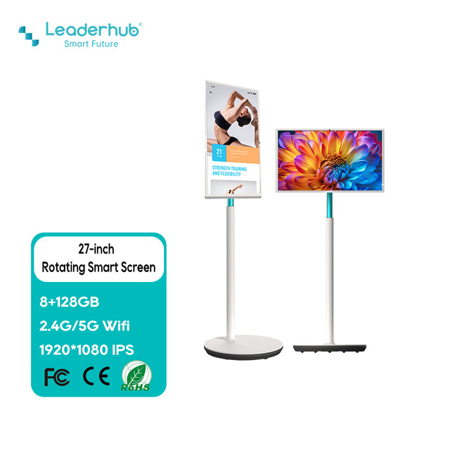 High Performance 27 Inch Rotate Screen Portable Smart TV for Home Bedroom Kitchen Living Room