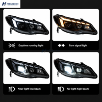 Ensemble de phares pour Honda Ciimo 2006-2015 avec feux de jour DRL, clignotants et feux de route – Amélioration de l'éclairage avant