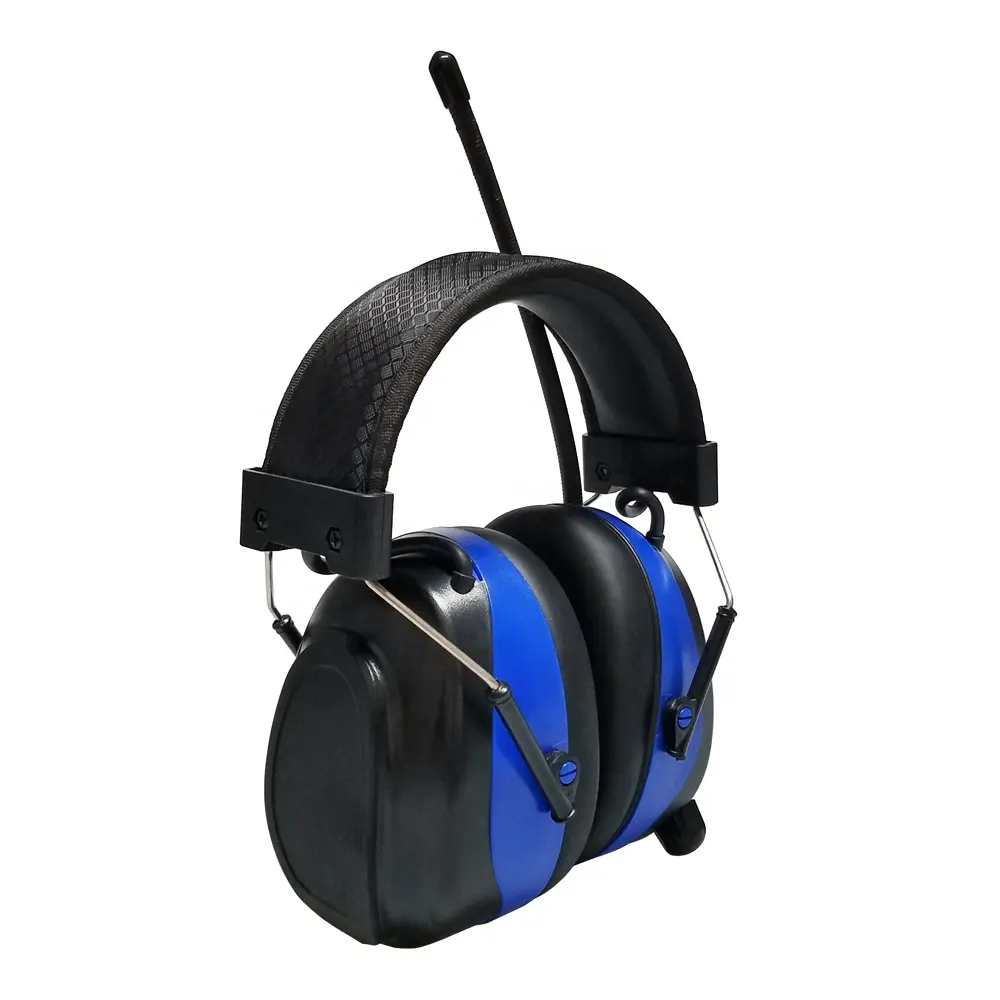 Em3001 giải trí tai nghe giảm tiếng ồn Tai Defender thoa + màu xanh răng kỹ thuật số tai muff FM Đài phát thanh an toàn điện tử earmuffs