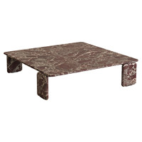 Table basse rectangulaire en marbre, design minimaliste moderne et luxueux pour villa, salon, modèle SGM1016