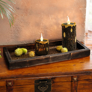 Năng lượng mặt trời Vườn cỏ ánh sáng ngoài trời không thấm nước cảnh quan trang trí bầu không khí gốc cây nến ánh sáng - Product Image 5