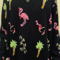 Pulls en tricot d'hiver pour femmes en gros, pull-over en tricot à motif animalier, pull de Noël à manches longues