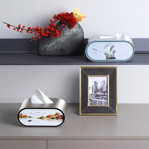 Boîte à mouchoirs carrée moderne et créative avec éclairage LED, température de couleur réglable, cadeau d'anniversaire, petite décoration de chambre, commande tactile - Product Image 4