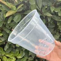 Pot de fleurs rond pour orchidées, ultra-transparent, en plastique, de 2,5 à 9 pouces, directement de l'usine, pour la culture et la décoration de jardins intérieurs