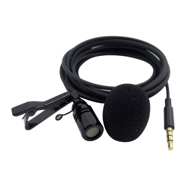ZS0154 Recording Clip-on Collar Tie Mobile Phone Lavalier Microphone, Cable Length: 2.5m