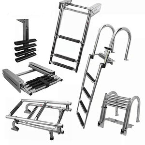 Échelle pliante de marche de <span class=keywords><strong>piscine</strong></span> de bateau marin <span class=keywords><strong>en</strong></span> acier inoxydable de puissance - Product Image 6
