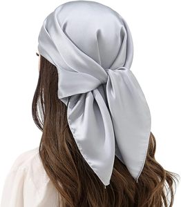 Wholesale 1026-214 Custom Print Design 26.7in Luxury Square Neck <strong>Head</strong> <strong>Scarves</strong> Plain <strong>Silk</strong> <strong>Scarf</strong> <strong>for</strong> Women Stylish <strong>Sleep</strong> Hair Wrap - Product Image 4
