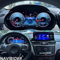 Navirider Écran OLED 12,3 pouces Combiné d'instruments de vitesse pour Mercedes Benz ML/GL/GLE/GLS W166/X166 2012-2019 USB Intelligent