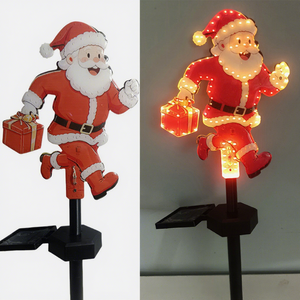 Lumière d'ambiance de Noël, lumière solaire LED pour pelouse, lumière extérieure résistante à la pluie, à brancher dans le sol, lumière de jardin pour cour - Product Image 4