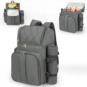 Sac à dos isotherme personnalisé pour pique-nique, 24 L, en tissu Oxford, grande capacité, couleur unie, pour le camping - Product Image 2