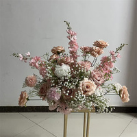 Centres de table de boule de fleur rose de luxe FL-166 en vrac boule de fleur florale de 80cm pour la décoration d'événement de mariage