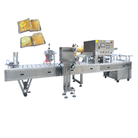Machine automatique de remplissage et de scellage de gobelets pour pâtisseries et desserts, idéale pour l'emballage de houmous, yaourts et jus de fruits
