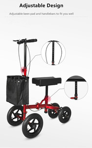 Marcheur orientable de scooter de genou de <span class=keywords><strong>4</strong></span> <span class=keywords><strong>roues</strong></span> pour la couleur d'OEM cassée de jambe disponible - Product Image 2