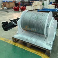 Treuil hydraulique personnalisé 5T, câble en acier, hauteur de levage 50m, 710W-1400W, télécommande filaire, treuil d'ancrage pour remorque, bateau