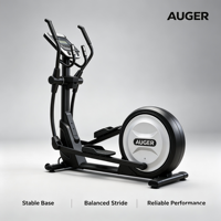 Appareil elliptique commercial AUGER à entraînement arrière, cross-trainer à faible impact, équipement de fitness cardio complet pour la gym AUGER