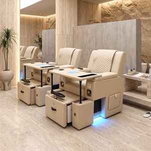 Fauteuil de pédicure spa inclinable de luxe en gros avec fonction massage, spa pour les pieds électrique sans tuyauterie, canapé de pédicure pour salon de manucure - Product Image 2