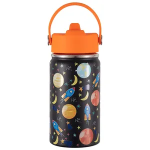 Bouteille d'eau isotherme sous vide de haute qualité pour enfants, motif dessin animé, avec poignée, idéale pour l'école et les activités sportives en extérieur - Product Image 3