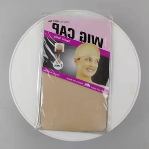 Gorros para pelucas invisibles antideslizantes, gorro para calvicie, suave, transpirable, elástico, de seda color nude, para mujeres y hombres, con red de malla para el cabello de extremo cerrado - Product Image 5