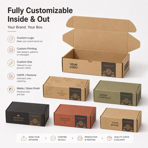 Cajas de Cartón Corrugado Ecológicas Recicladas de Fábrica Propia con Laminado Mate y Diseño en Relieve, Grosor de 2 mm, para Envíos y Embalaje de Regalos - Product Image 5