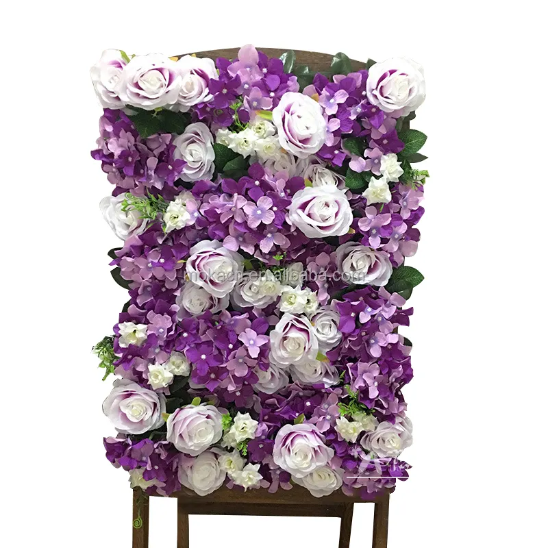 Yeni varış mor serisi çiçek Panel dekorasyon çiçek paneli kutlama etkinlikleri dekorasyon değişir