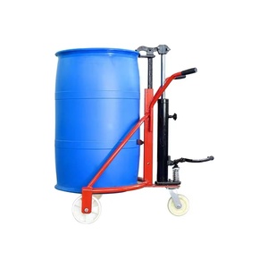 소형 유압 드럼 포크리프트 수동 기름 드럼 기중기 트럭 <span class=keywords><strong>350KG</strong></span> 철 배럴 플라스틱 기름 드럼을 위한 쉬운 가동 - Product Image 4