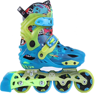 Réglable freestyle transparent dur shell patin à roues alignées pour enfants