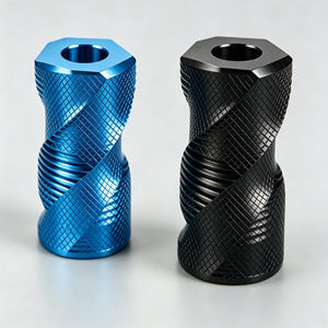 Espaciador de Aluminio/Acero Inoxidable con Rosca Hexagonal y Acabado de Diamante Trenzado, Conector Metálico Personalizado Mecanizado por CNC/EDM - Product Image 4