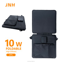 Panneau solaire monocristallin pliable 10W, résistant aux intempéries, module PV portable pour la charge de dispositifs mobiles en extérieur et en sac à dos