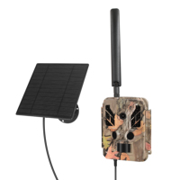 Kamera Trail Seluler 4G LTE 48MP Video 4K 32pcs 120 No Glow IR Night Vision IP67 Tahan Air Aktifasi Gerak APP Kartu SD