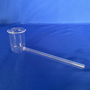 Bécher en <span class=keywords><strong>quartz</strong></span> à long manche - Résistant aux hautes températures et à la corrosion, matériaux semi-conducteurs personnalisables pour composants électroniques - Product Image 1