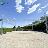 Structure de scène extérieure pour éclairage de concert, support d'affichage en treillis pour spectacle, stand d'exposition en aluminium sur mesure, treillis pour stand de salon professionnel