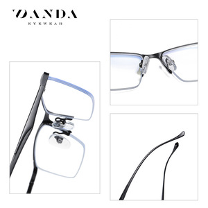 Danda Anti Blue Light Glasses Rectangle Full <b>Frame</b> PC Lens Unisex Computer Eyewear 5910 <b>Metal</b> <b>Frame</b> - Product Image 3
